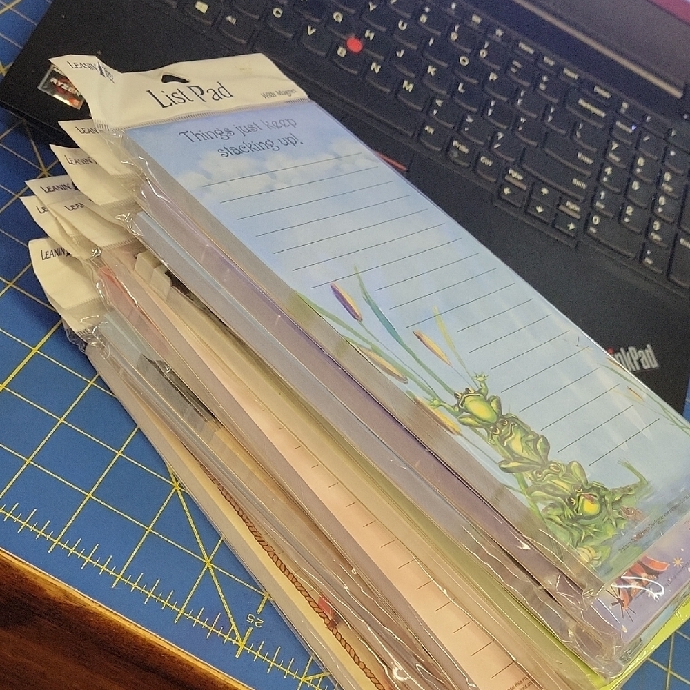 Bulk Of 11 Assorted Leanin Tree Funny 9x4 Magnetic List Pad New